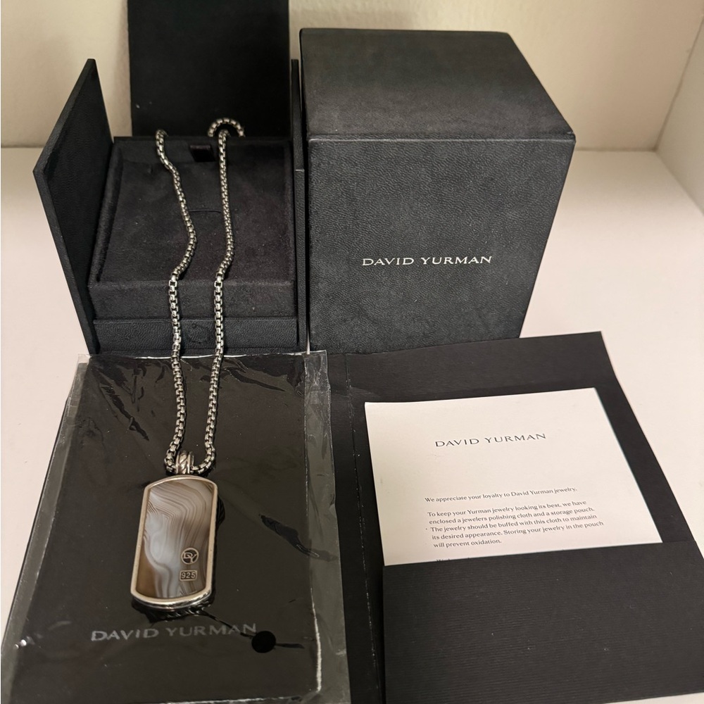 ⚡️David Yurman 22’ inch Rare Dog Tag Necklace
